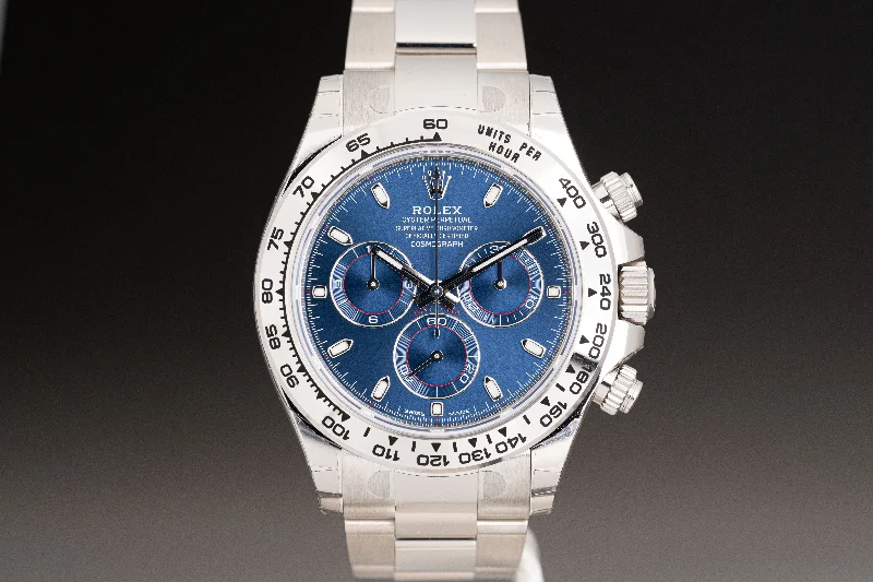 Discover the Art of Rolex Timekeeping –2020 Rolex Daytona 116509 Blue Dial Full Set Never worn with Stickers