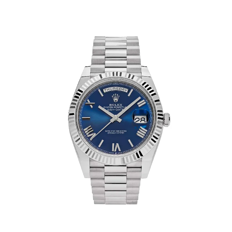 Discover Rolex Timepieces for Your Collection –Rolex Day-Date 228239 White Gold Blue Dial (2023)