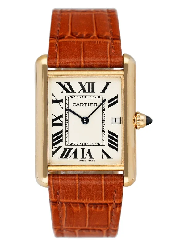 Cartier Watches: A Mark of True Craftsmanship –Cartier Tank Louis W1529756 18K Yellow Gold Mens Watch