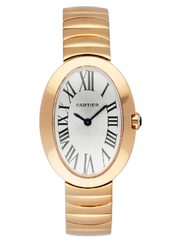 Shop Cartier Watches for the Elite Collector –Cartier Baignoire W8000005 18K Rose Gold Ladies Watch Box Papers