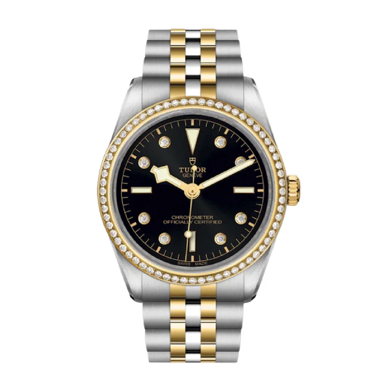 Discover Tudor Watches for Timeless Appeal –Tudor Black Bay 36 S&G | Steel and yellow gold bracelet | Black Dial Diamond Bezel | Men's Watch ref. M79653-0005