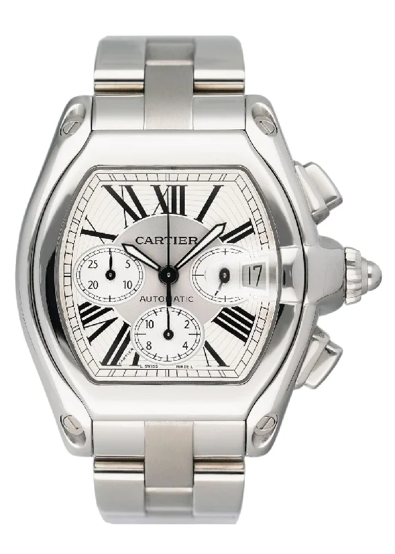 Find the Best Cartier Timepieces for Every Taste –Cartier Roadster W62019X6 Silver Dial Mens Watch Box Papers