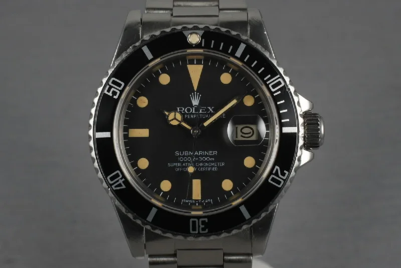 Rolex Watches for the Luxury Connoisseur –1979 Rolex Submariner 16800 with Orange Lume and Service Papers