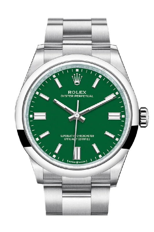 Rolex Watches: The Ultimate Timepiece –Rolex Oyster Perpetual 36 Green Dial Oyster Bracelet Watch 126000