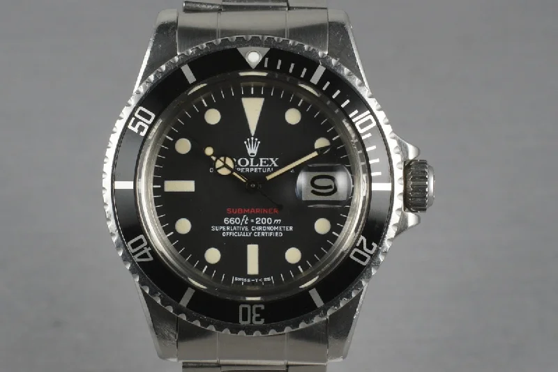 Rolex Watches: Iconic Timepieces for the Elite –1972 Rolex Red Submariner 1680 Mark VI