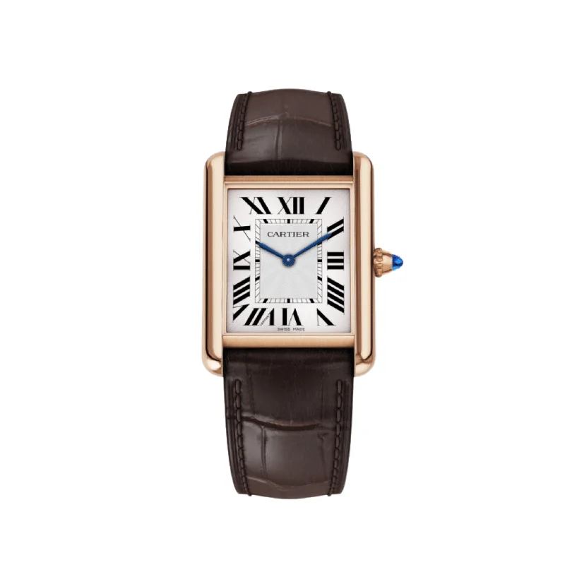 Discover Cartier Watches: Precision and Luxury Combined –Cartier Tank Louis Large WGTA0011 Rose Gold Alligator (2024)