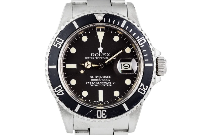 Find Iconic Rolex Models with Precision Engineering –1982 Rolex Submariner 16800 Matte Dial