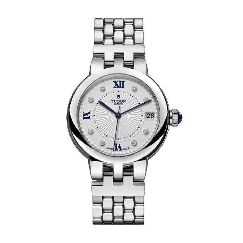 Tudor Watches: Swiss Excellence for the Discerning –Tudor Clair De Rose 34mm | Stainless Steel bracelet | Opaline Diamond dial | Ladies Watch M35800-0004