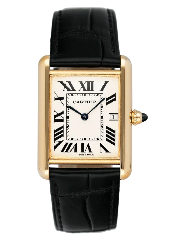 Discover Cartier Watches with Luxurious Craftsmanship –Cartier Tank Louis W1529756 18K Yellow Gold Mens Watch