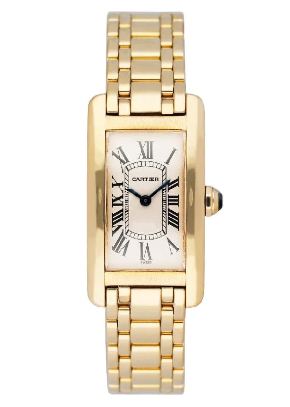 Discover the Most Popular Cartier Models –Cartier Tank Americaine W2601556 18K Yellow Gold Ladies Watch