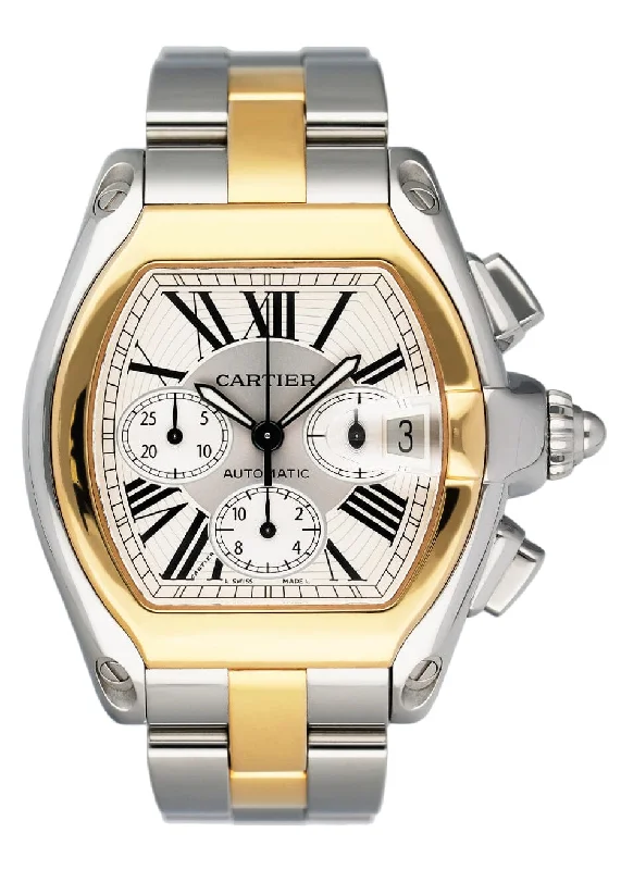 Cartier Watches: The Art of Timekeeping –Cartier Roadster W62027Z1 Silver Dial Two Tone Mens Watch