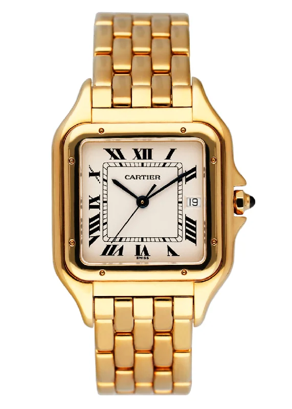 Explore the Best Cartier Watches for Investment –Cartier Panthere Large 1060 18K Yellow Gold Mens Watch