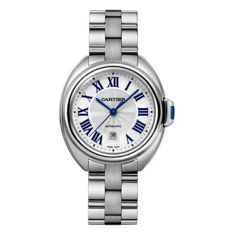 Cartier Watches: Elegance for the Modern Collector –Cartier Cle de Cartier 31mm Women's watch - Ref: WSCL0005 - Silver Roman Dial, Stainless Steel Bracelet