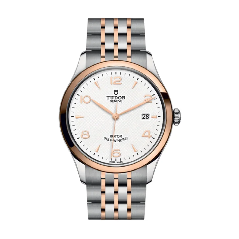 Shop Tudor Watches for the Modern Luxury Collector –Tudor 1926 39mm | Rose gold and Stainless Steel Bracelet | White dial Rose gold bezel | Men's Watch M91551-0009