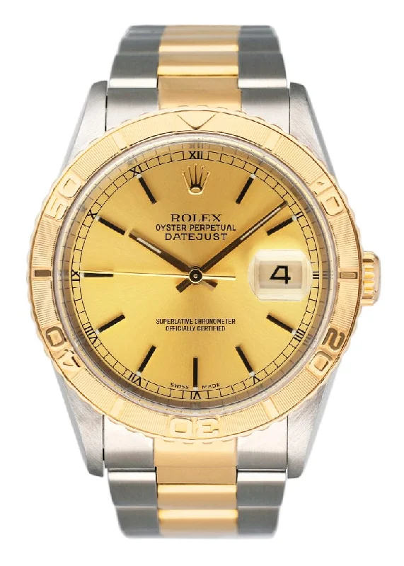 Explore Rolex Watches for Timeless Appeal –Rolex Datejust Turn-O-Graph 16263 Champagne Dial Two Tone Mens Watch