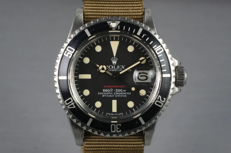 Legendary Rolex Watches for the Elite –1972 Rolex Red Submariner 1680 with Mark VI Dial