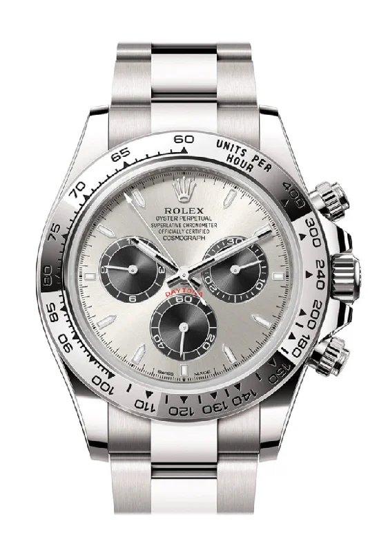 Iconic Rolex Watches for the True Connoisseur –Rolex Daytona 40 Steel and Bright Black Dial White Gold Mens Watch 126509